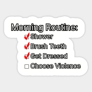 Morning Routine Sticker